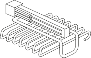 Porte pantalon coulissant simple